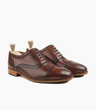 Penzance Oxford Brown Leather Shoes