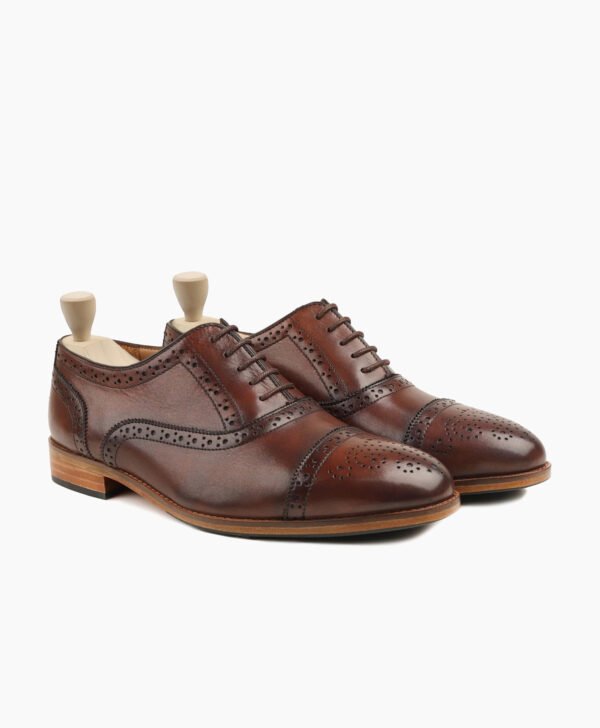 Penzance Oxford Brown Leather Shoes