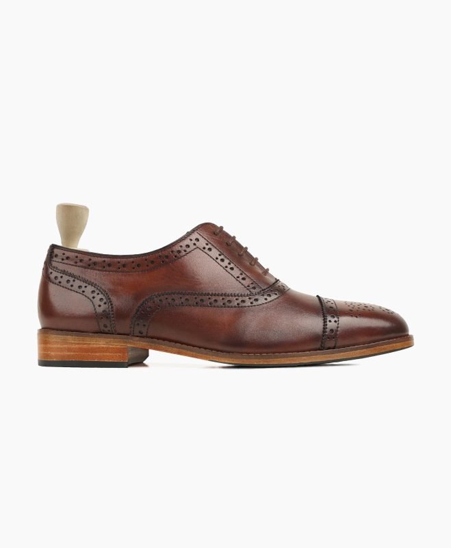 Penzance Oxford Brown Leather Shoes