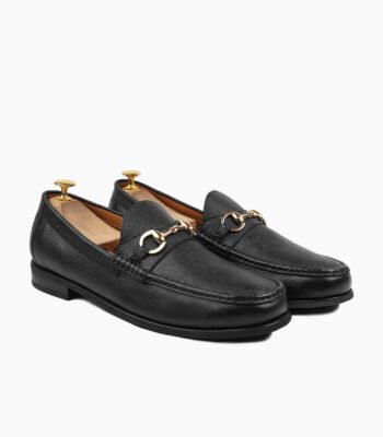 Repton Black Leather Loafers