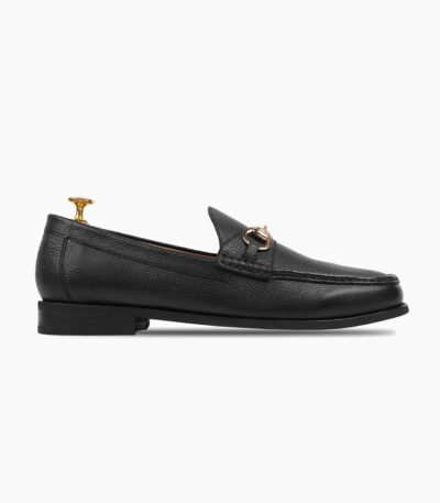 Repton Black Leather Loafers