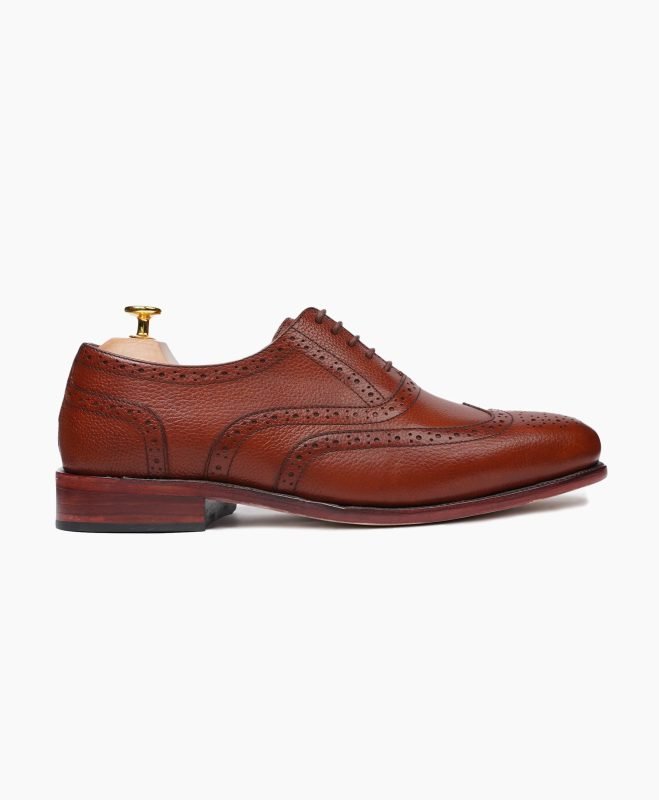 Tintagel Oxford Orange Tan Leather Shoes