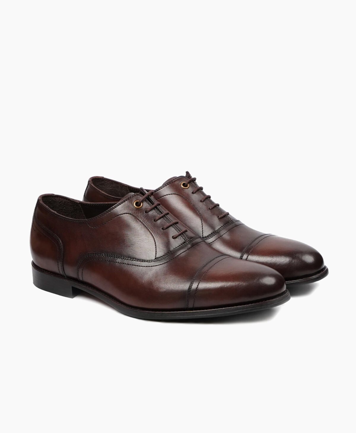 Truro Oxford Dark Brown Leather Shoes