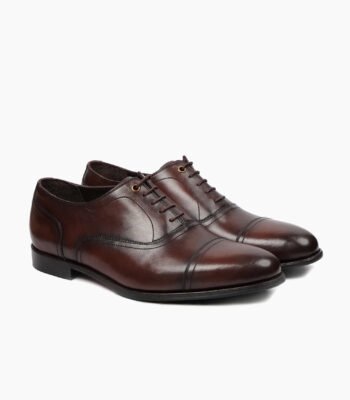 Truro Oxford Dark Brown Leather Shoes