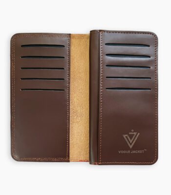 Hessen Brown Leather Long Wallet