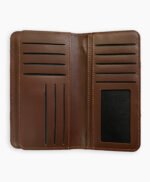 Hessen Brown Leather Long Wallet