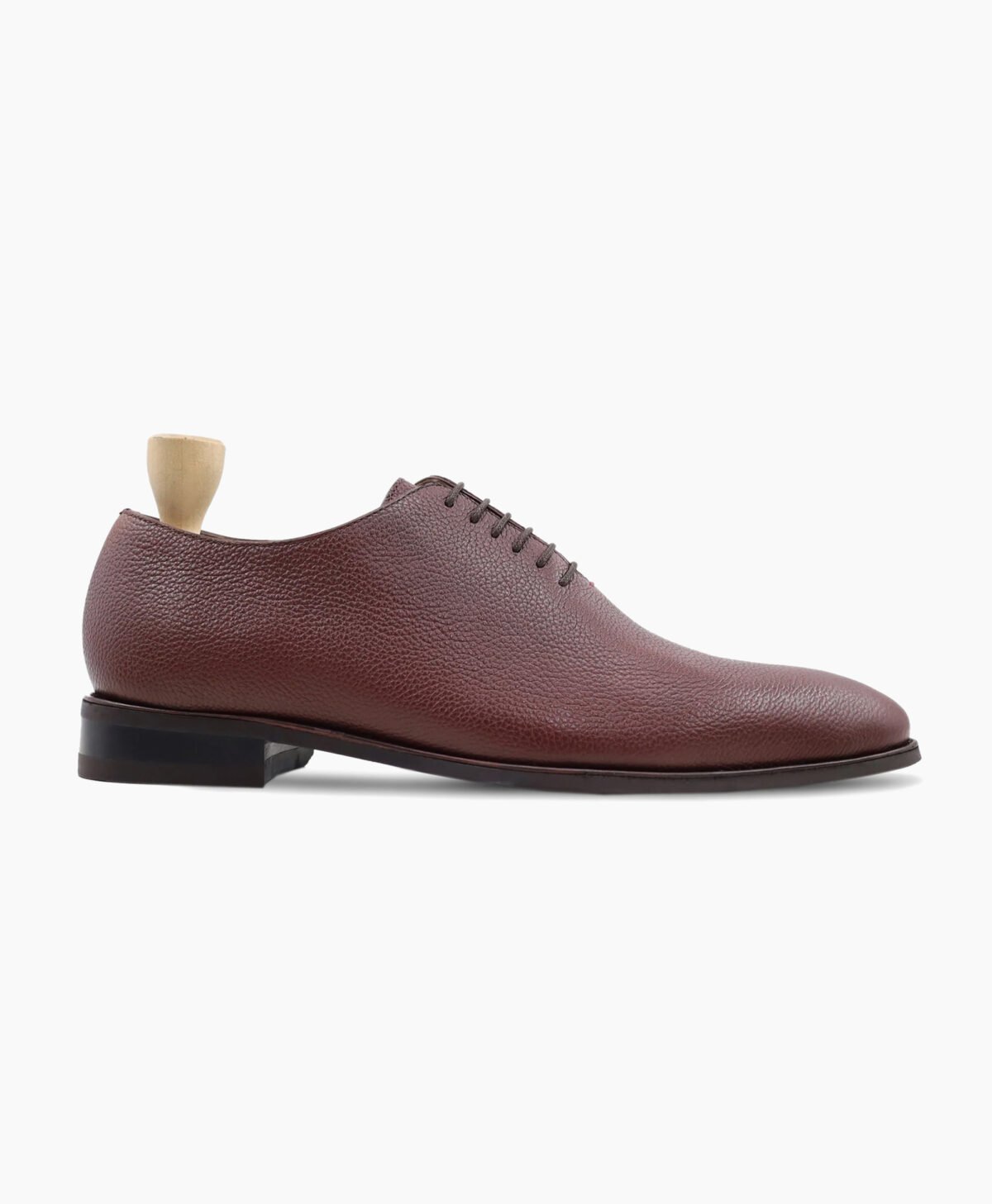 Calistoga Wholecut Oxblood Pebble Grain Leather Shoes Image201
