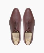 Calistoga Wholecut Oxblood Pebble Grain Leather Shoes