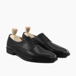 Cordova Derby Black Calf Leather Shoes