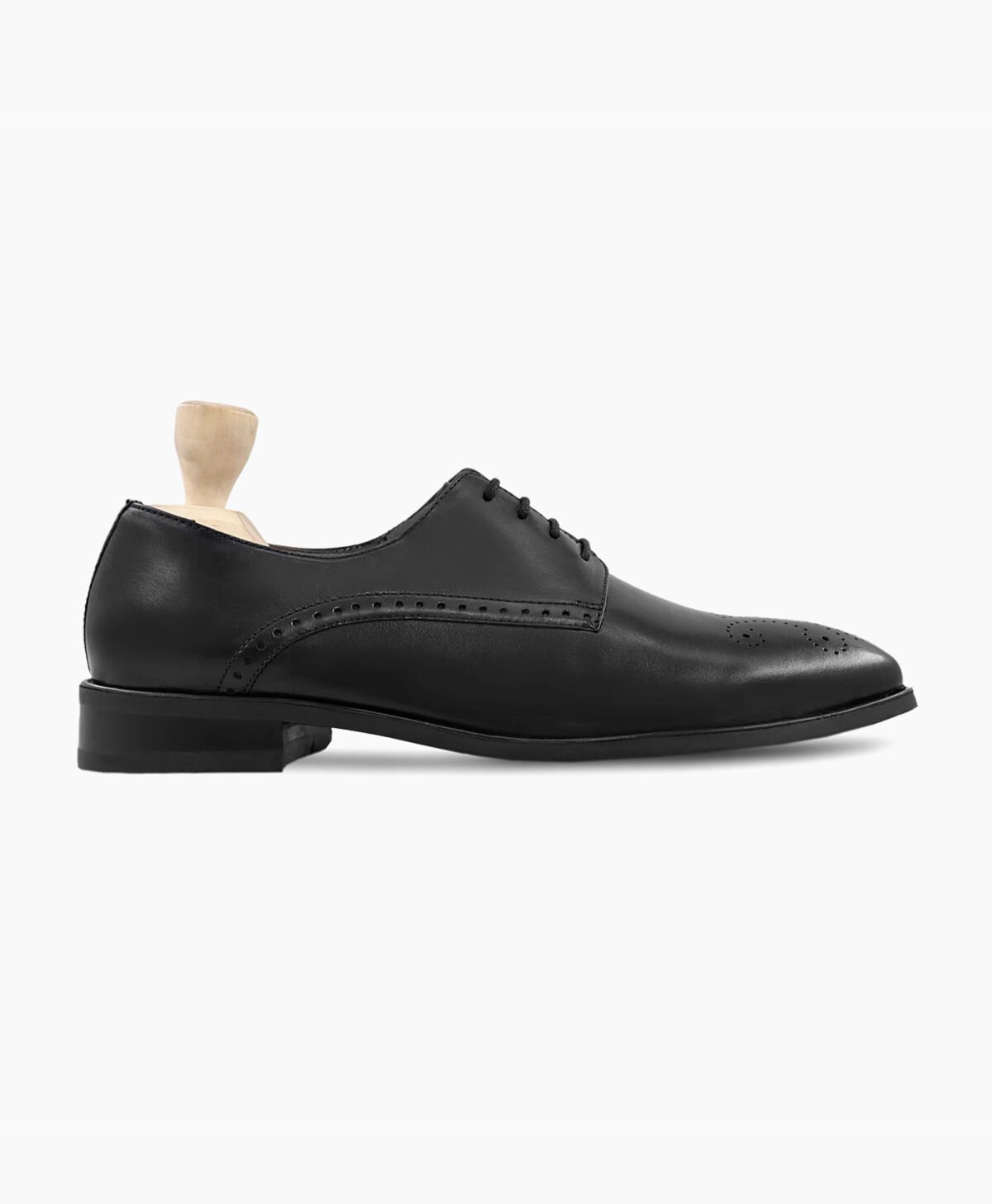 Cordova Derby Black Calf Leather Shoe-image200