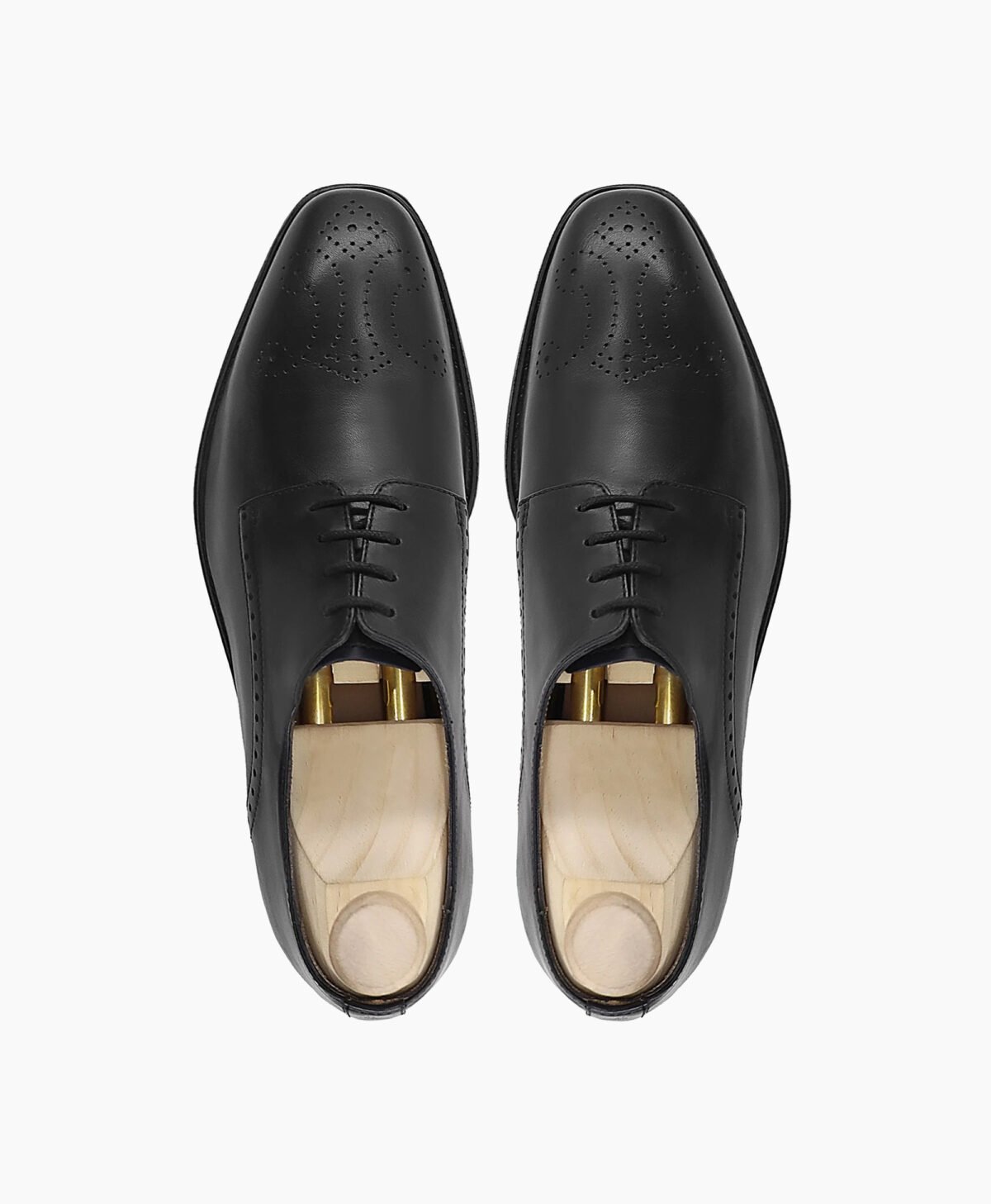 Cordova Derby Black Calf Leather Shoe-image200