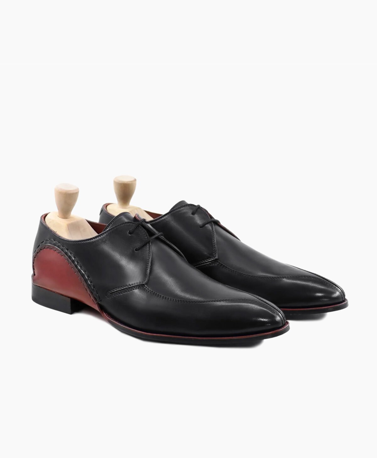 Douglas Derby Black Calf Leather Shoes Image200