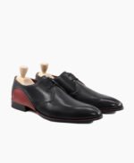 Douglas Derby Black Calf Leather Shoes