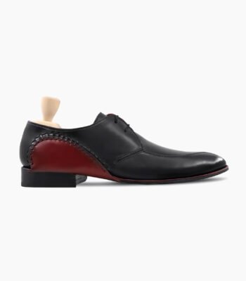 Douglas Derby Black Calf Leather Shoes