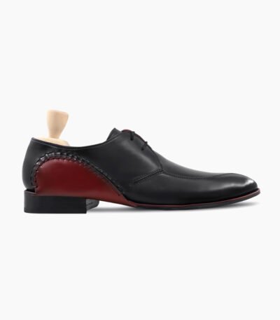 Douglas Derby Black Calf Leather Shoes