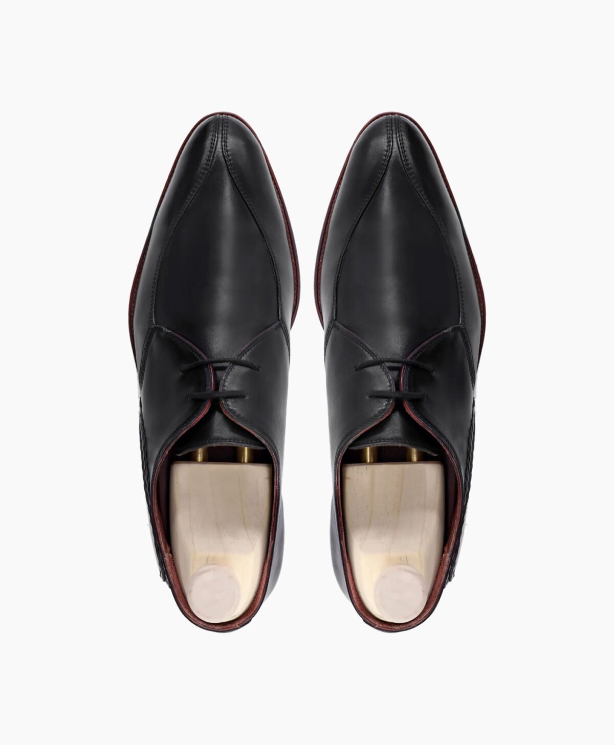 Douglas Derby Black Calf Leather Shoes Image202