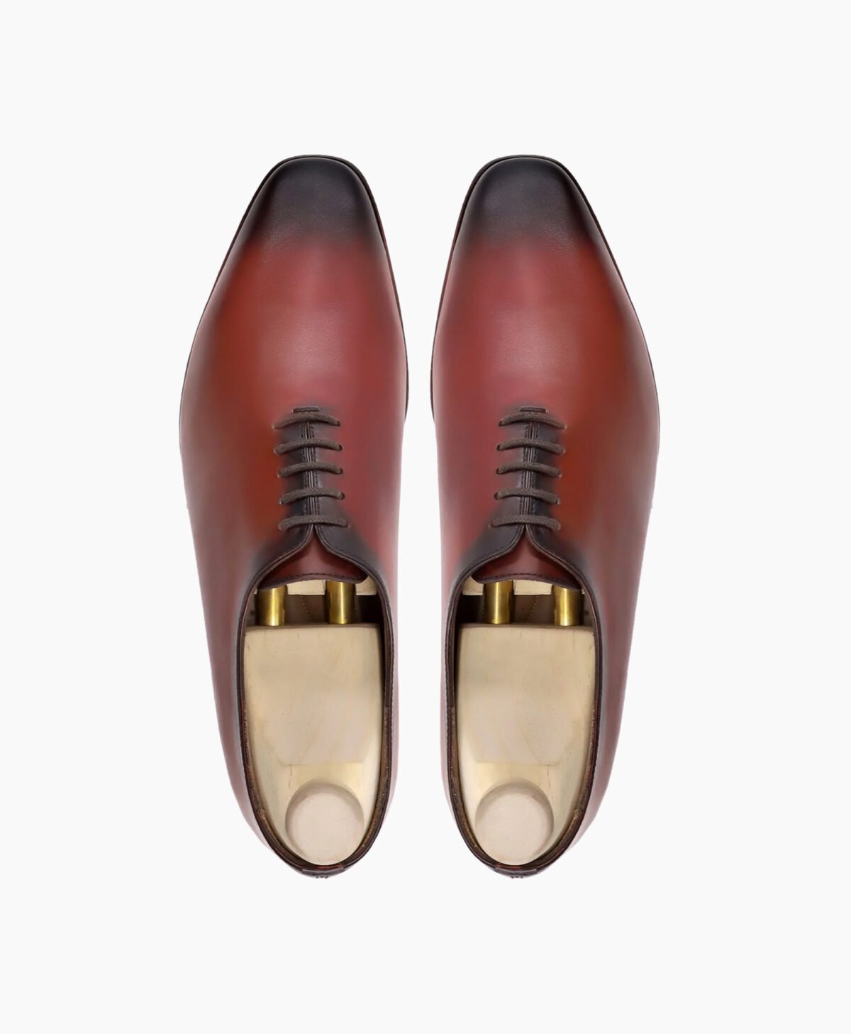 Fontana Wholecut Burnished Oxblood Calf Leather Shoes Image202