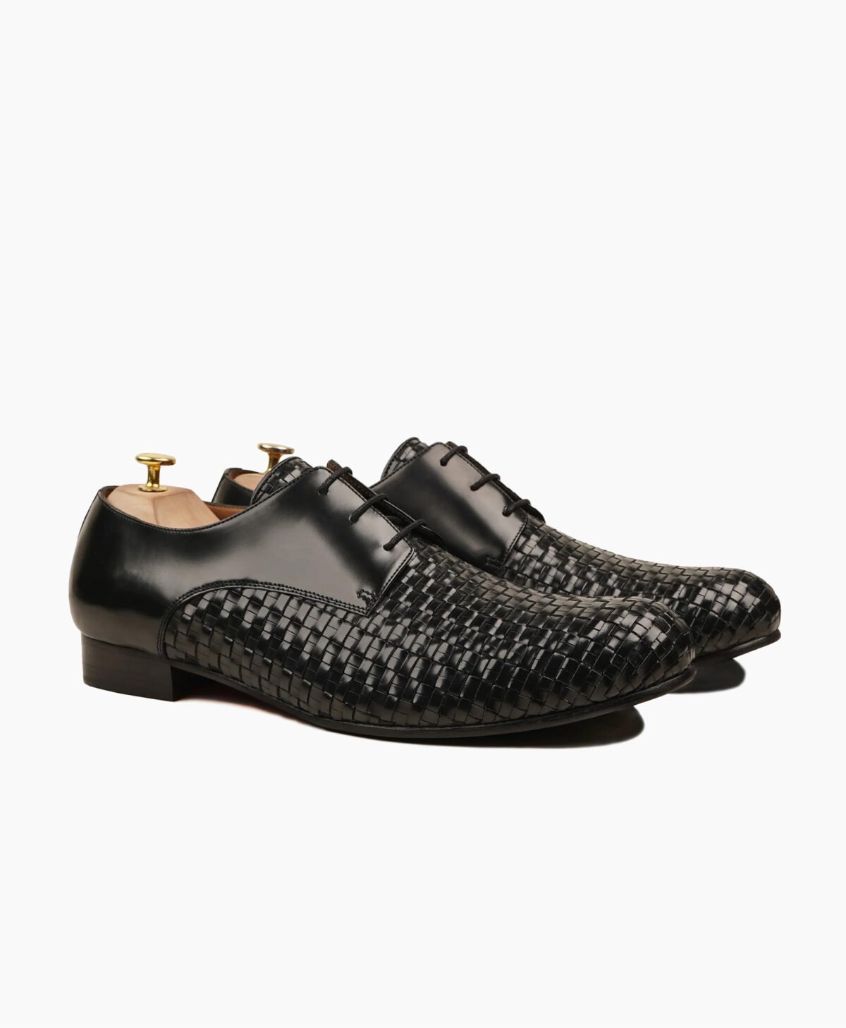 Haines Derby Calf and Hand Woven Calf Leather Shoes-image200
