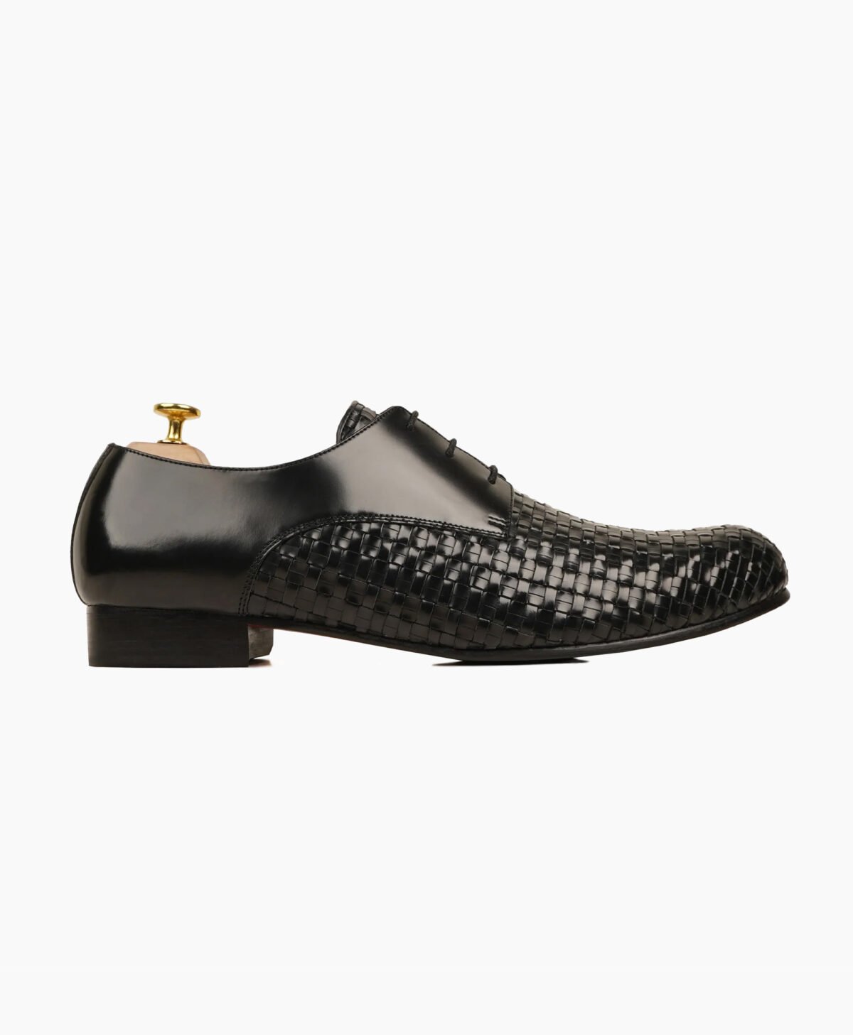 Haines Derby Calf and Hand Woven Calf Leather Shoes-image201