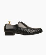 Haines Derby Calf and Hand Woven Calf Leather Shoes