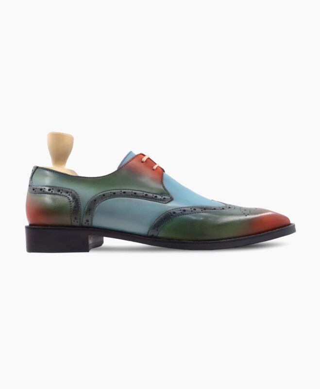 Kodiak Derby Multicolor Calf Leather Shoes