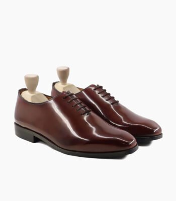 Laguna Wholecut Oxblood Box Leather High Shine Shoes