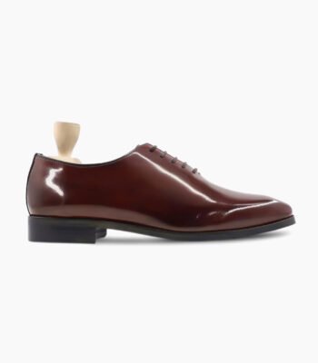 Laguna Wholecut Oxblood Box Leather High Shine Shoes