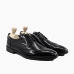 Skagway Derby Black Box Leather High Shine Shoes