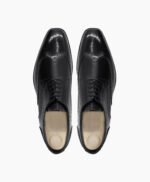 Skagway Derby Black Box Leather High Shine Shoes
