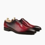Benton Wholecut Red Patina Calf Leather Shoes