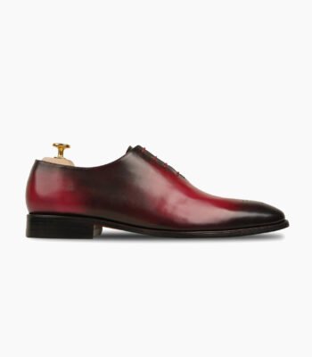 Benton Wholecut Red Patina Calf Leather Shoes