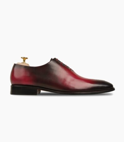 Benton Wholecut Red Patina Calf Leather Shoes