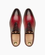 Benton Wholecut Red Patina Calf Leather Shoes