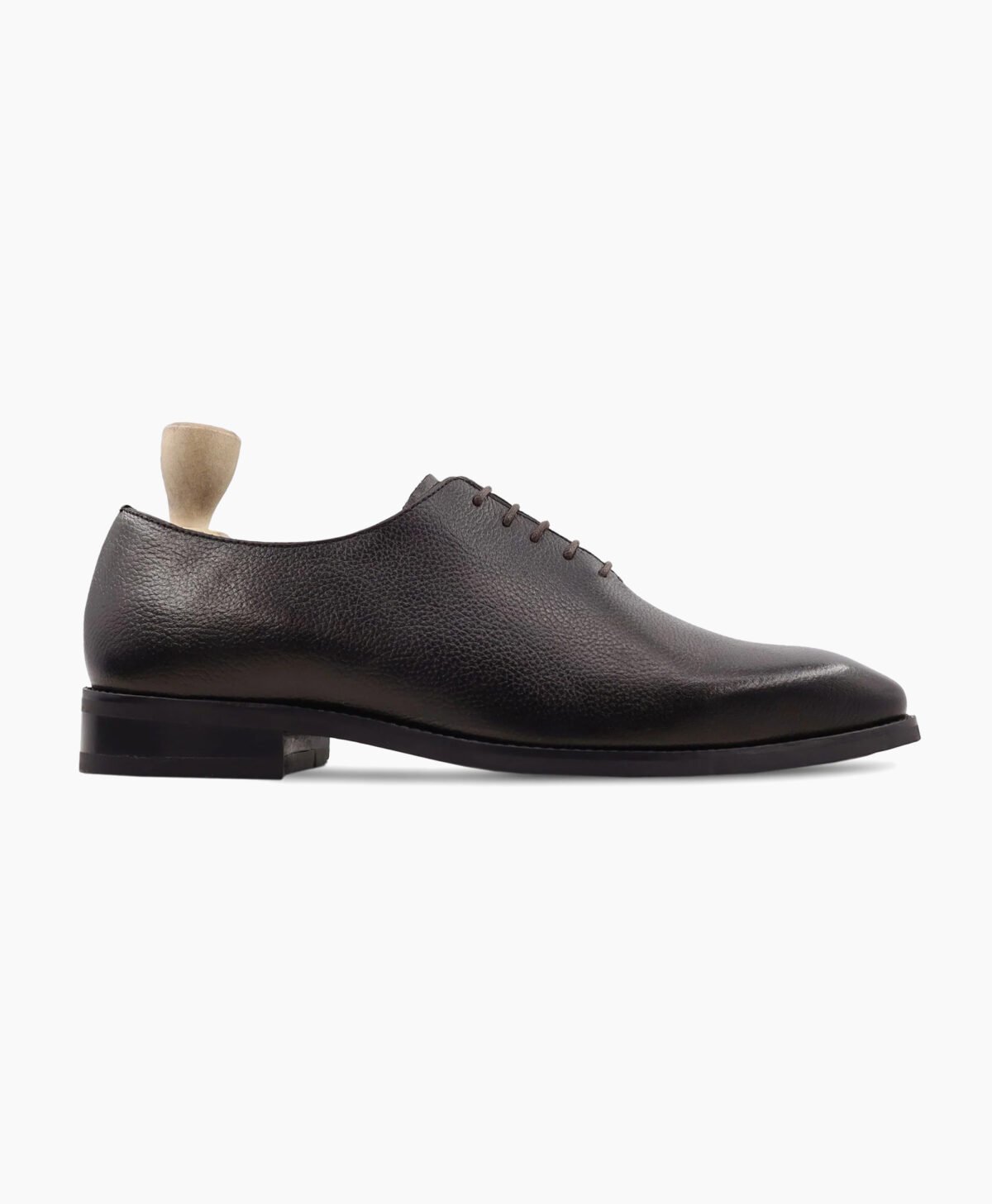 Calistoga Wholecut Dark Brown Pebble Grain Leather Shoes Image201
