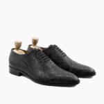 Fort Wholecut Black Calf Leather Shoes