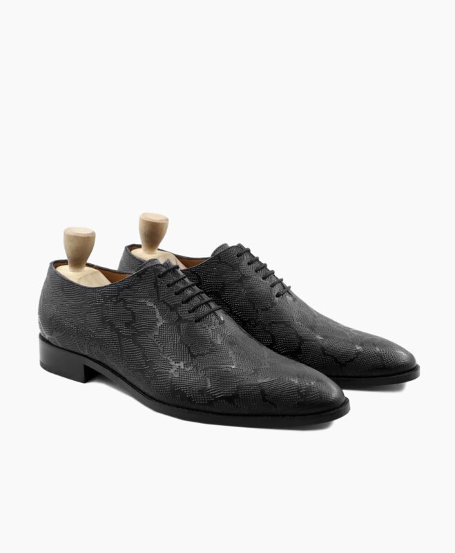 Fort Wholecut Black Calf Leather Shoes