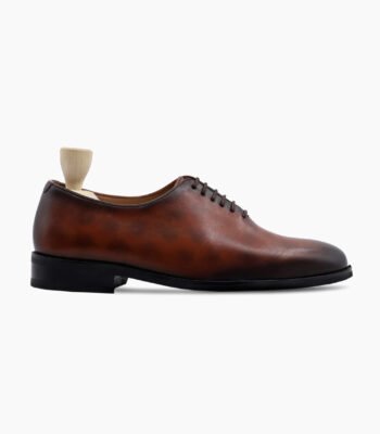 Gadsden Wholecut Burnished Brown Calf Leather Shoes
