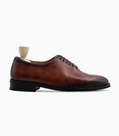 Gadsden Wholecut Burnished Brown Calf Leather Shoes