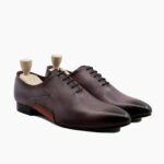 Lancaster Wholecut Black Burnished Berry Shoes