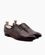 Lancaster Wholecut Black Burnished Berry Shoes