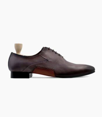 Lancaster Wholecut Black Burnished Berry Shoes