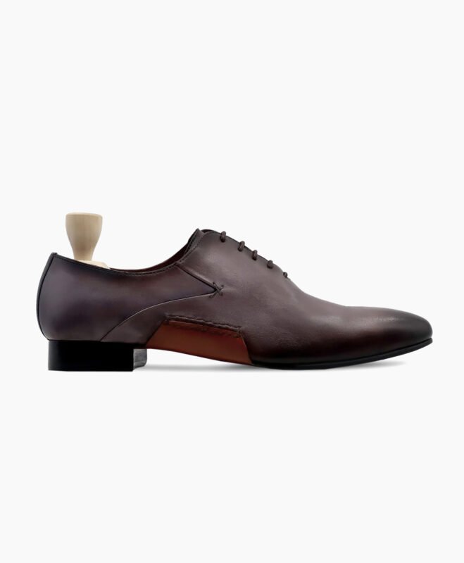 Lancaster Wholecut Black Burnished Berry Shoes