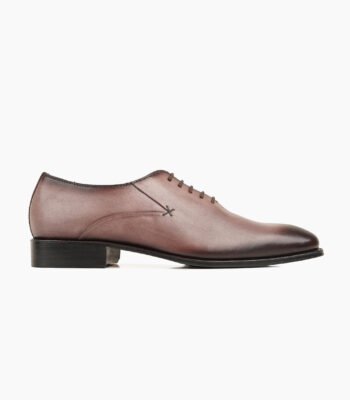 Martinez Wholecut Burnished Beige Calf Leather Shoes