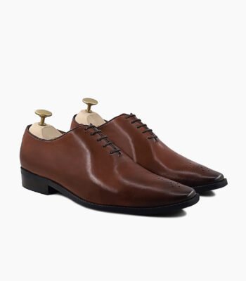 Merced Wholecut Brown Calf Leather Shoes