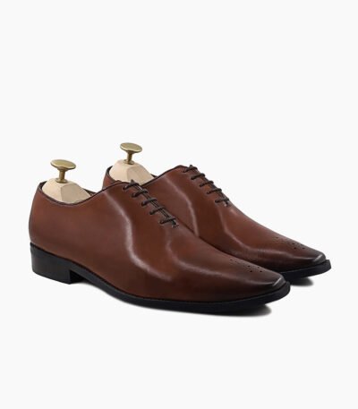 Merced Wholecut Brown Calf Leather Shoes Image200