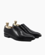Needles Wholecut Black Calf Leather Shoes