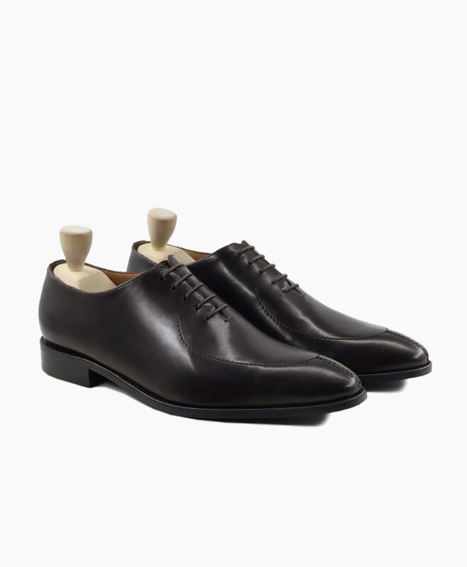 Needles Wholecut Dark Brown Calf Leather Shoes