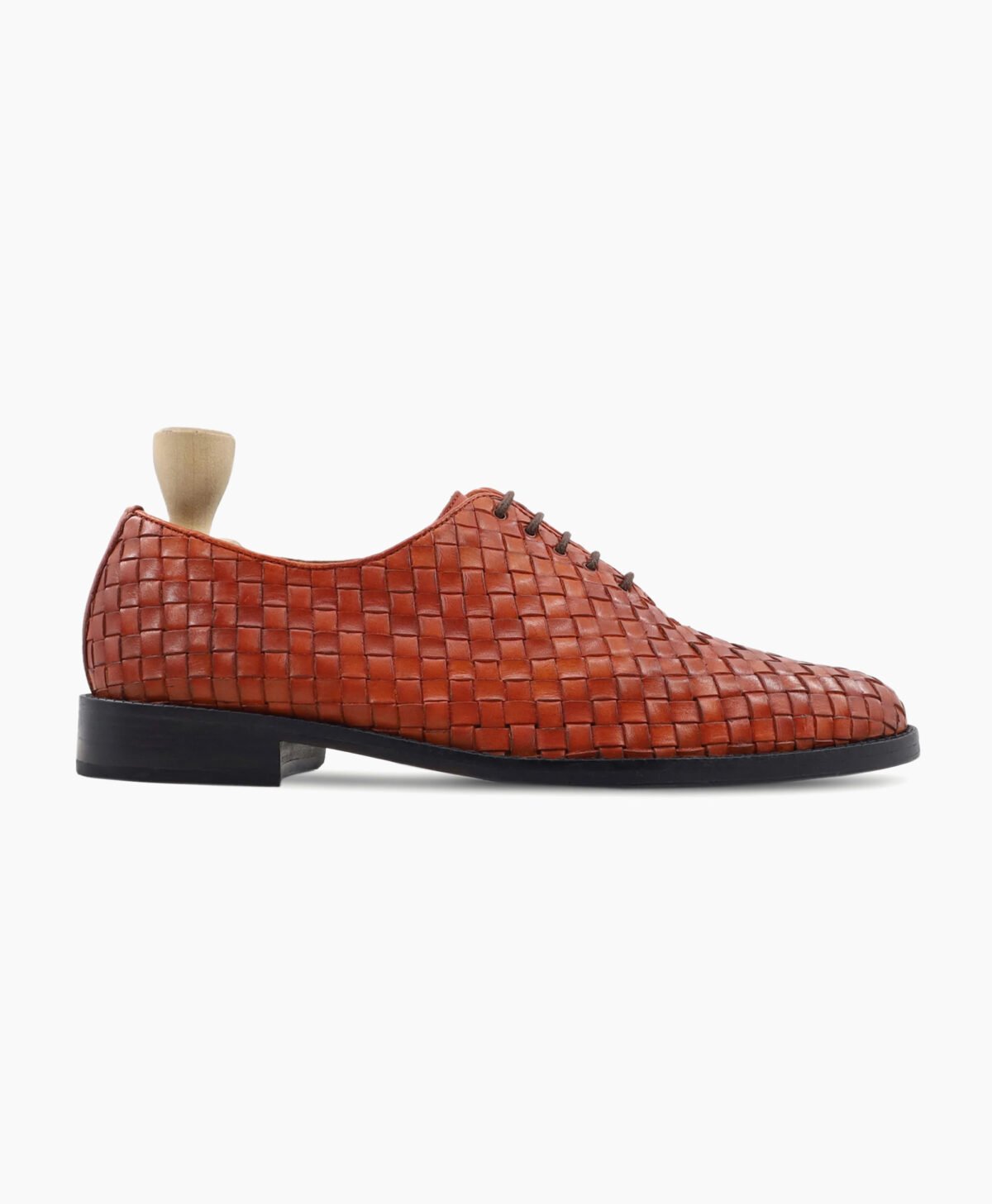 Norwalk Wholecut Tan Hand Woven Calf Leather Shoes Image201