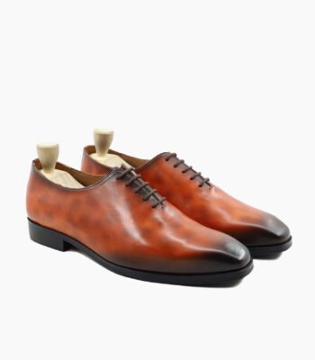 Oraibi Wholecut Burnished Tan Calf Leather Shoes