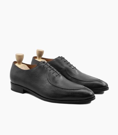 Ozark Wholecut Black Pebble Grain Leather Shoes Image200